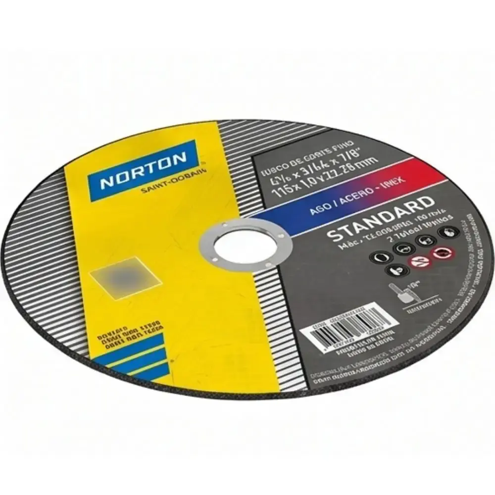 Disco de corte inox 4.1/2POLX1.0MM standard Norton — fotografia 2