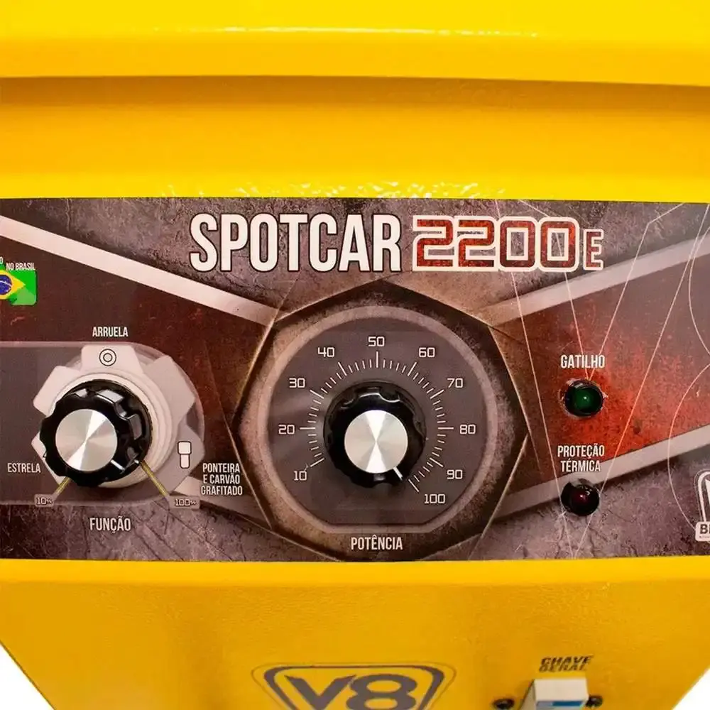 Esmerilhadeira angular 4,1/2POL 850W EV850 127V Evald com repuxadeira elétrica 60HZ 2200E 220V V8 — fotografia 6