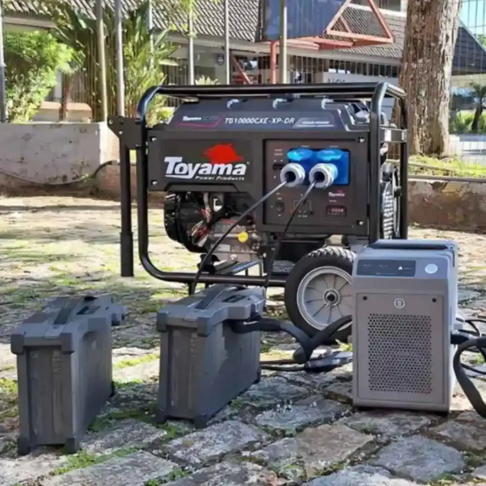 Gerador à gasolina 9 KVA com sistema XP AVR monofásico 201-034DR Toyama — fotografia 5