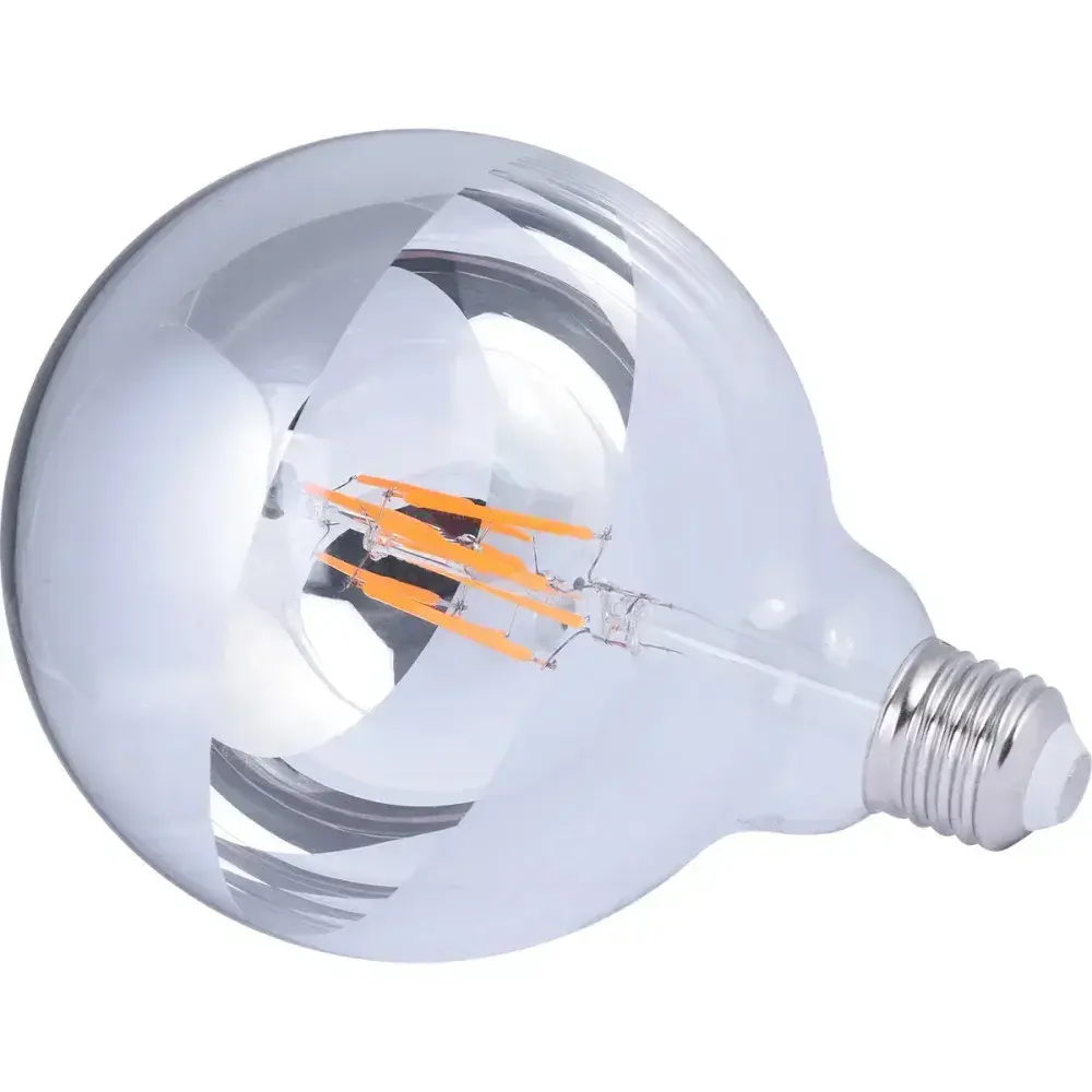 Lâmpada led filamento espelhado globo G125 bivolt Liege — fotografia 8