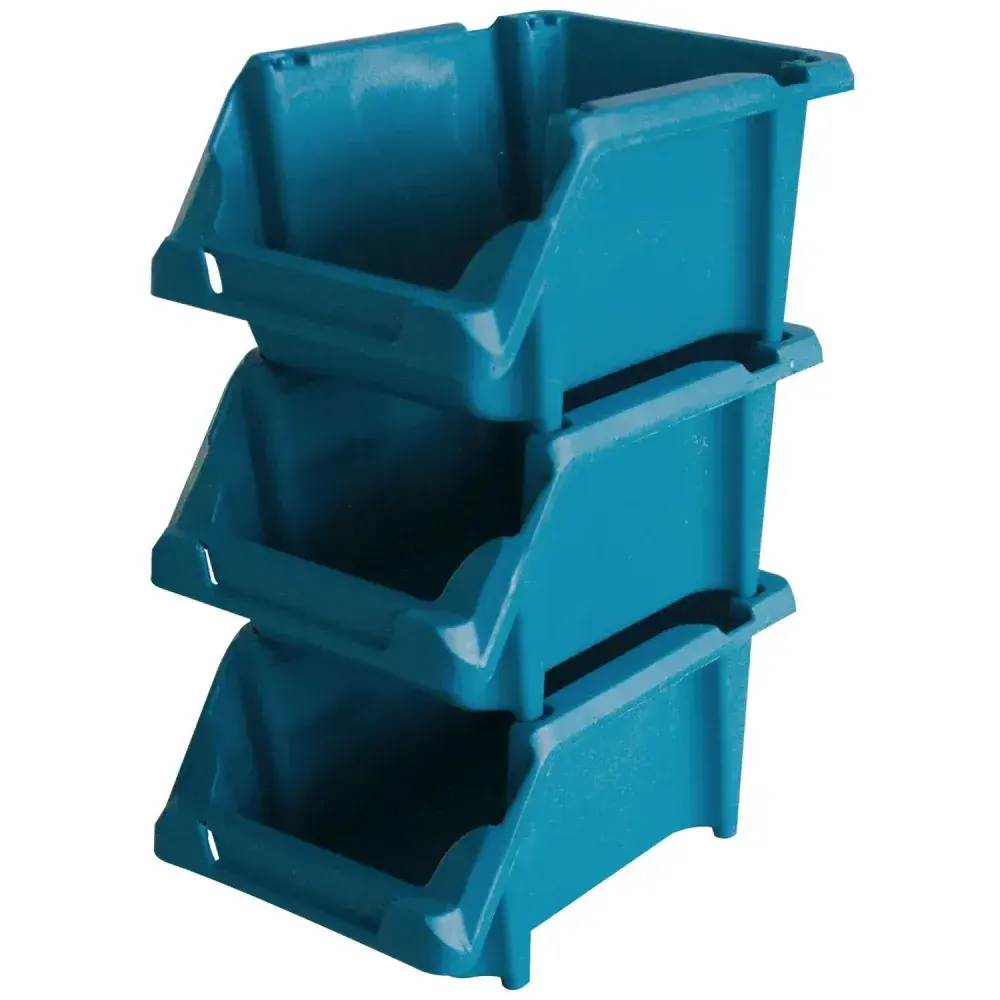 Estante gaveteiro com 60 gavetas N°3 azul Bumafer — fotografia 3