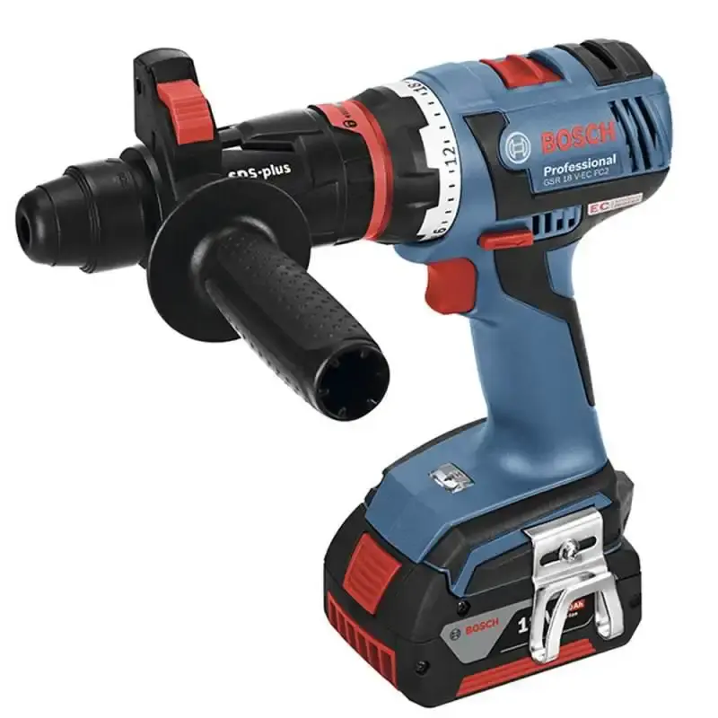 Furadeira e parafusadeira 18V GSR 18V-60 flexiclick 4X1 professional com 2 baterias e maleta Bosch 220 V — fotografia 4
