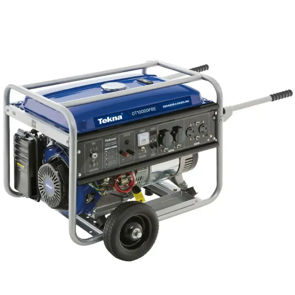 Gerador a gasolina 9KVA bivolt partida elétrica GT10000FBE Tekna