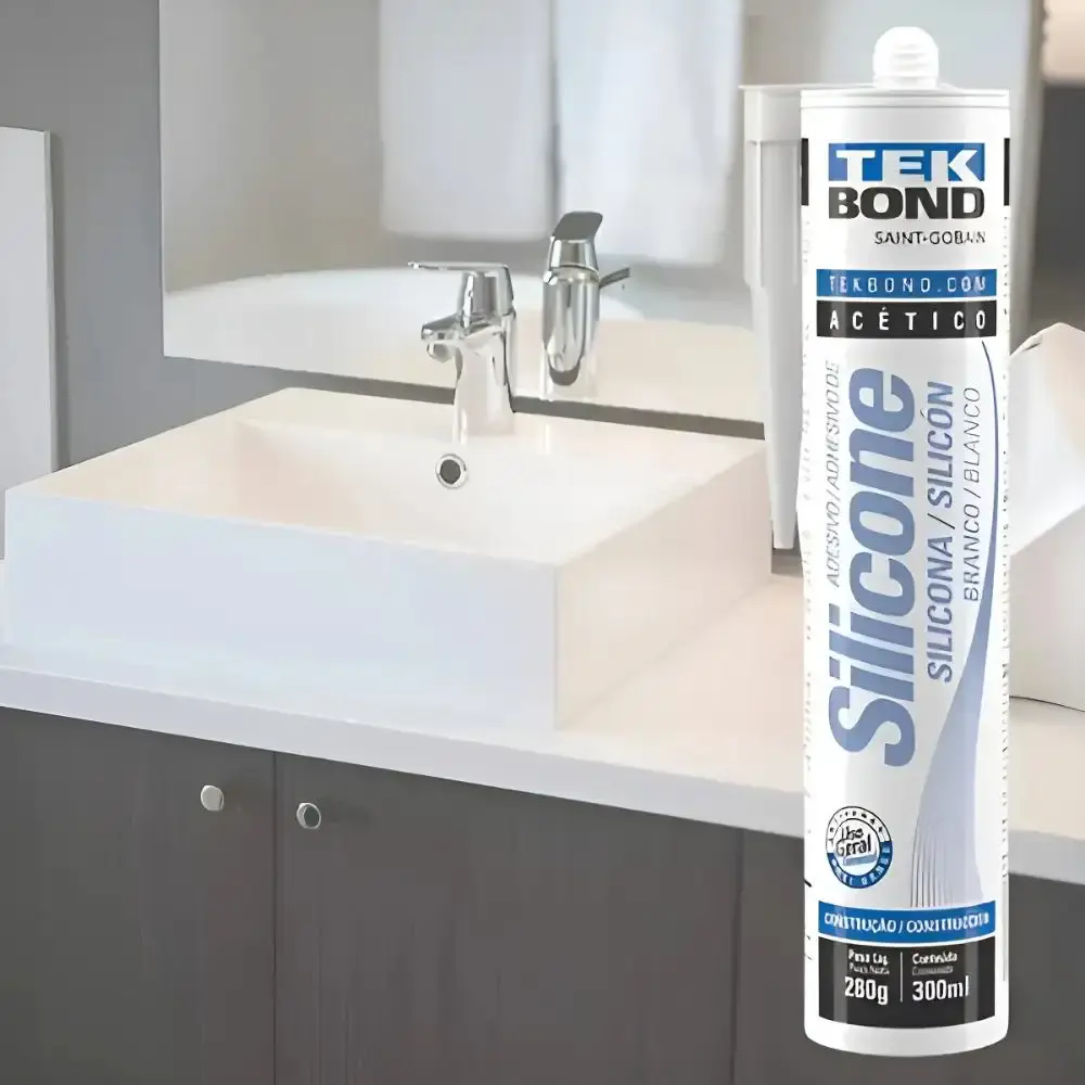 Silicone acético branco 256 gramas tekbond TEK Bond — fotografia 6
