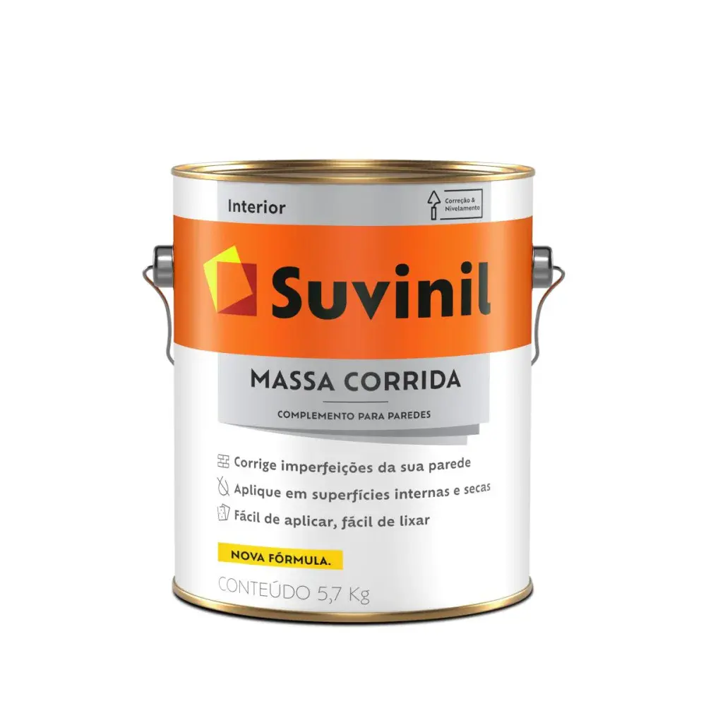 Massa corrida para alvenaria lata 5,7KG Suvinil