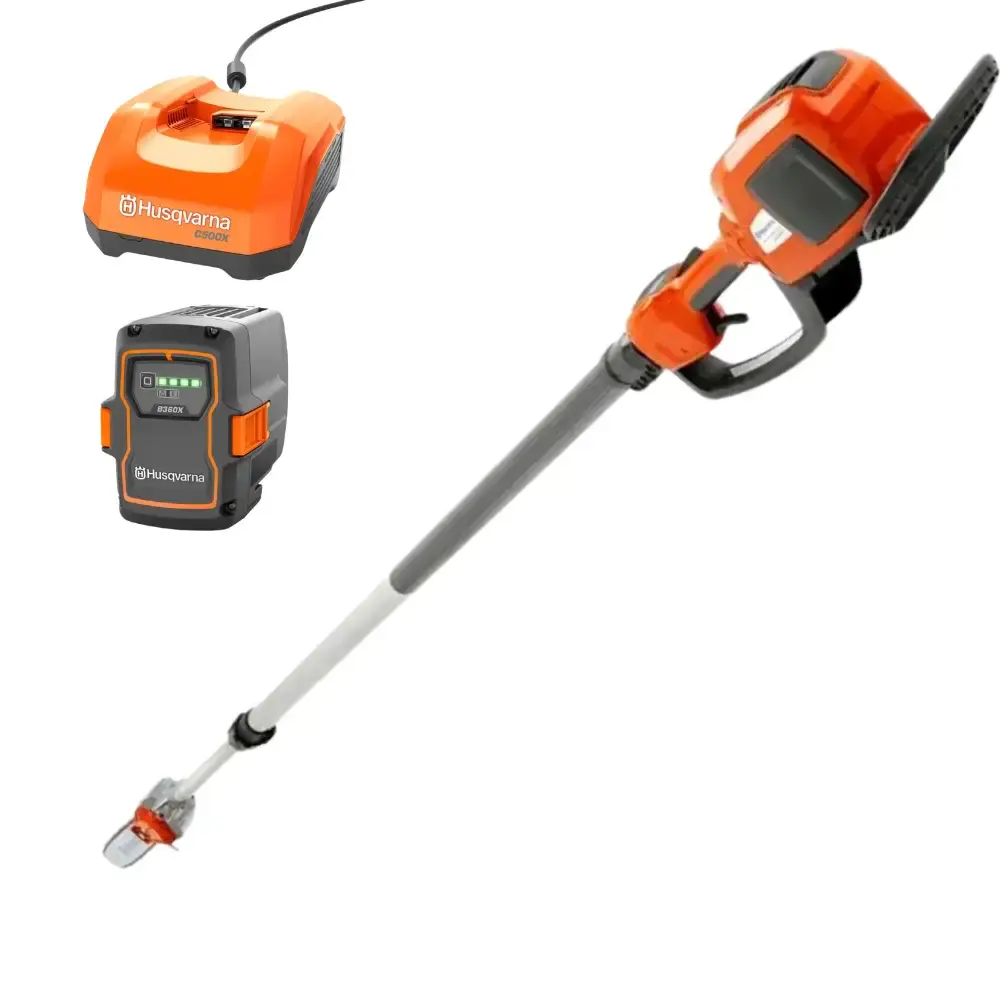 Podador de galhos telescópico 36V 530IPT5 com bateria 10AH e carregador rápido Husqvarna