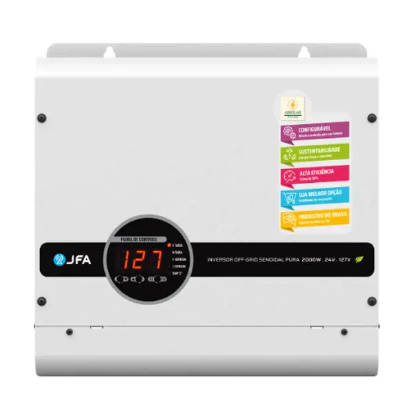 Inversor off-grid senoidal pura 2000W 24V/220V - JFA