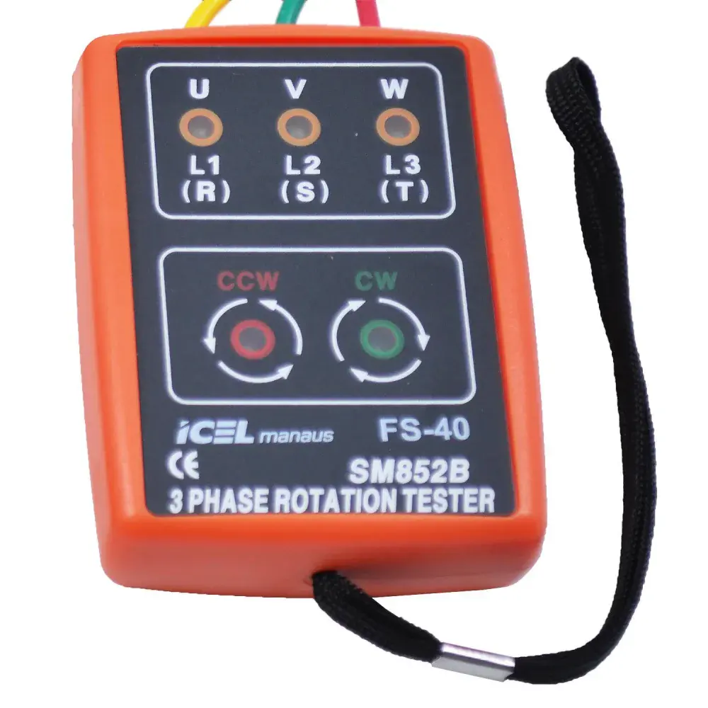 Fasímetro digital FS-40 cat-ii 600V Icel — fotografia 4
