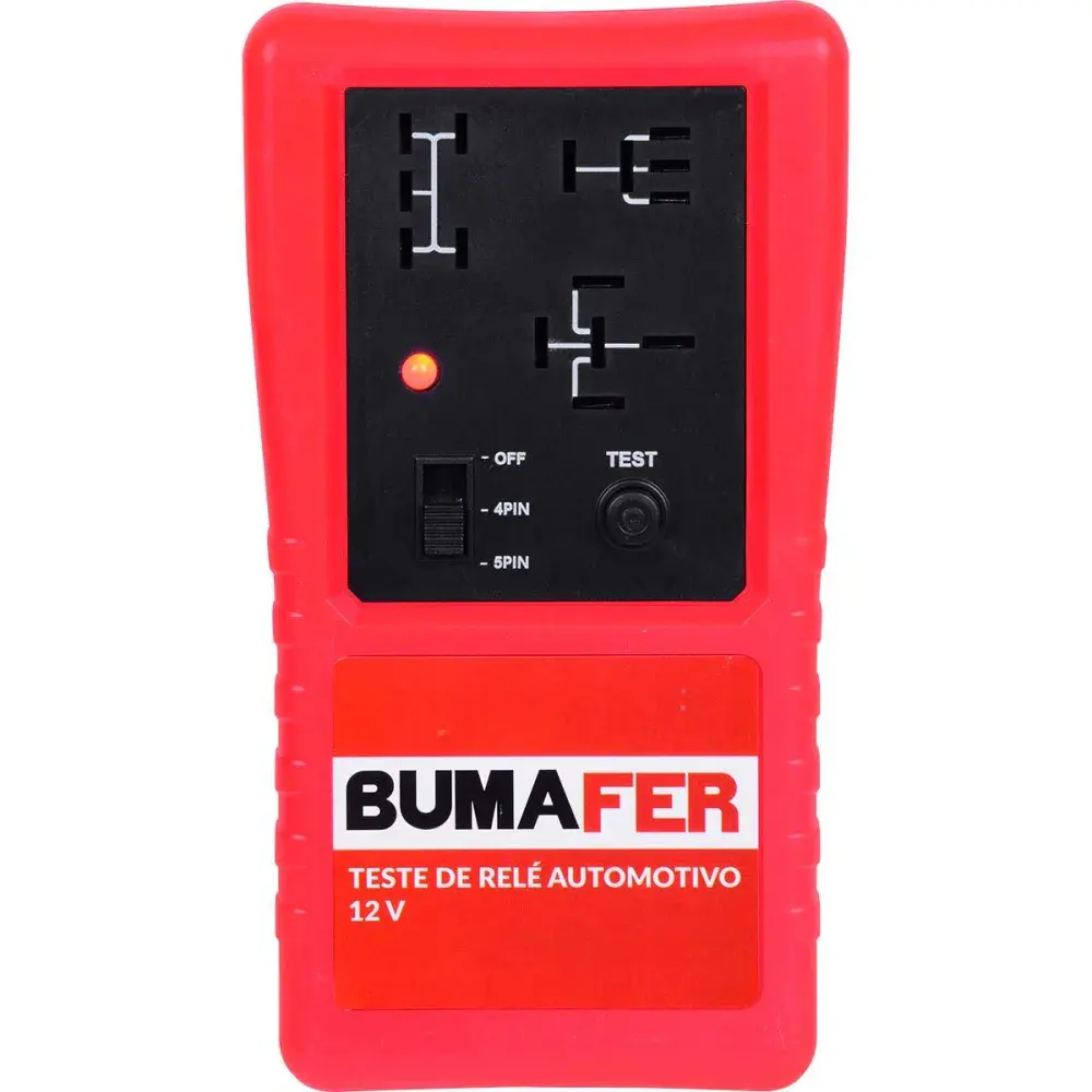 Teste de relé automotivo 12V para oficinas Bumafer