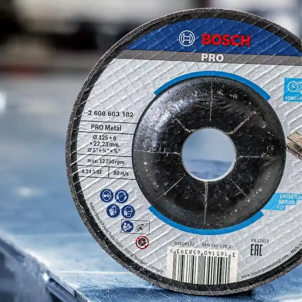 Disco de Desbaste para Metal 4.1/2 POL x 22 MM BOSCH — fotografia 4