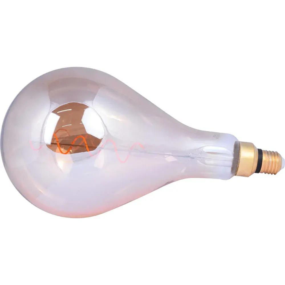 Lâmpada de led giant gota âmbar E27 4W biv Liege — fotografia 3