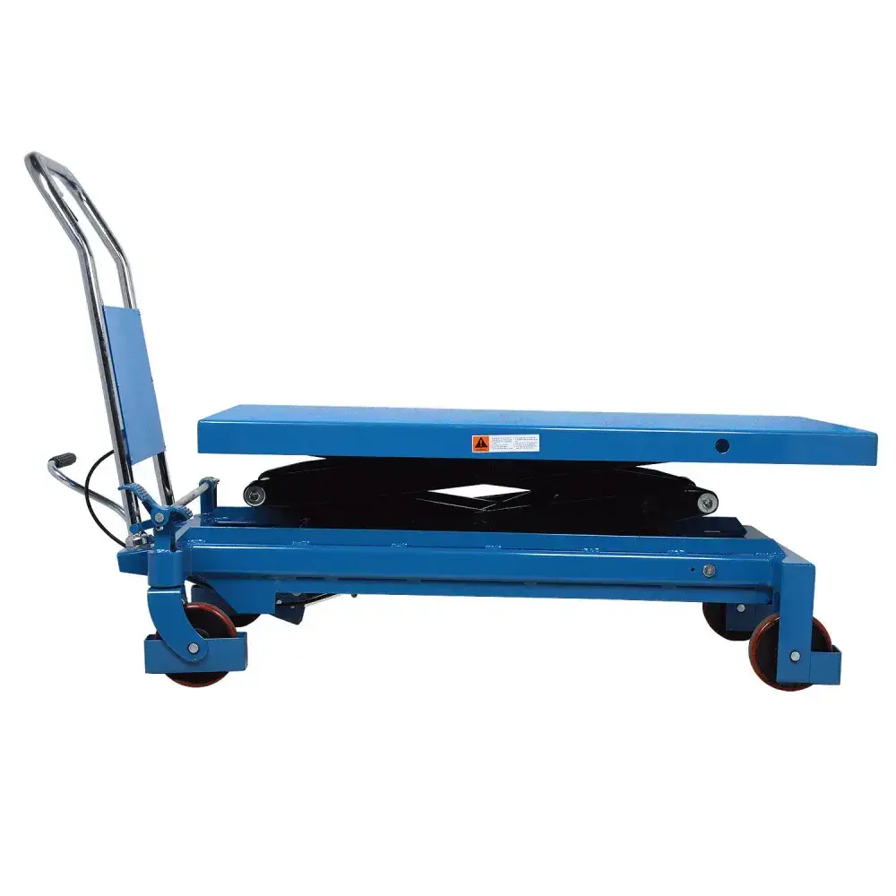 Mesa hidráulica pantográfica elevada 800KG Bovenau — fotografia 6