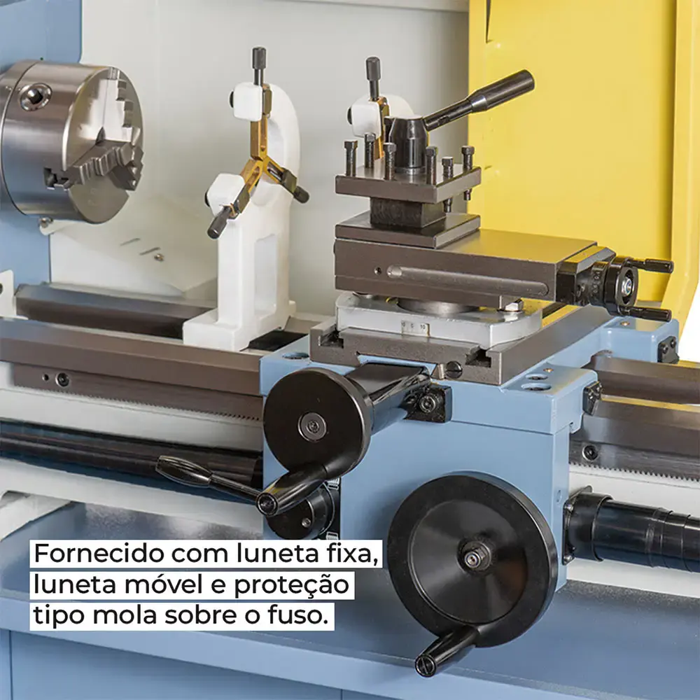 Torno mecânico de bancada profissional MR-334 700 MM 220V Manrod — fotografia 4