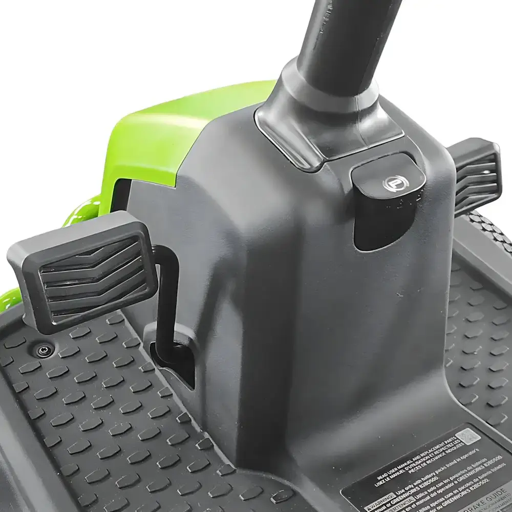 Trator cortador de grama a bateria 42 POL brushless 82V com 6 baterias 5.0AH e 3 carregadores Greenworks — fotografia 9