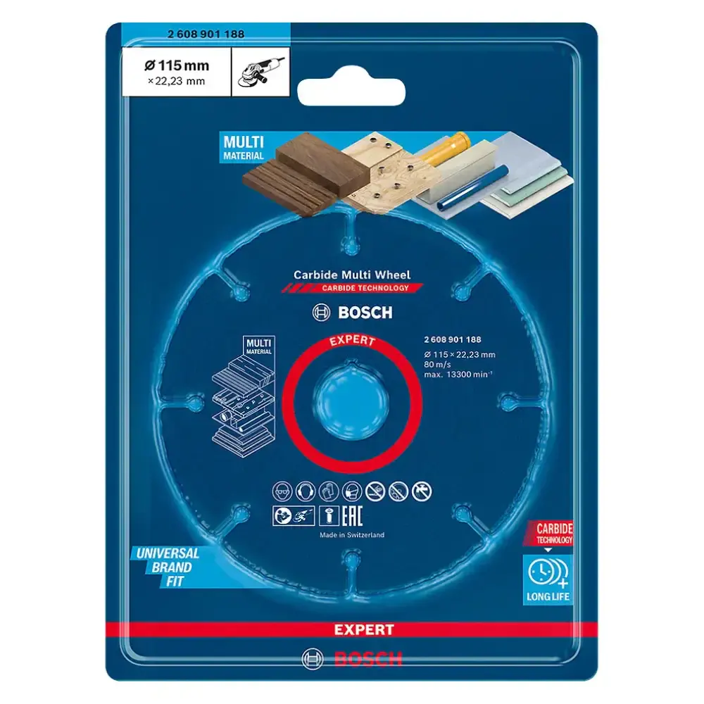 Disco de serra expert carbide multi wheel 110X20MM multi material Bosch — fotografia 2