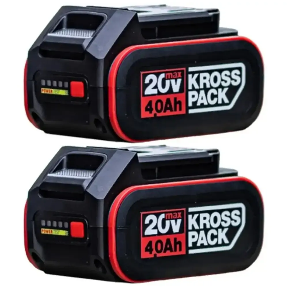 Chave de impacto 3/4 POL esmerilhadeira angular 5 POL com 2 baterias 20V carregador Kress — fotografia 7