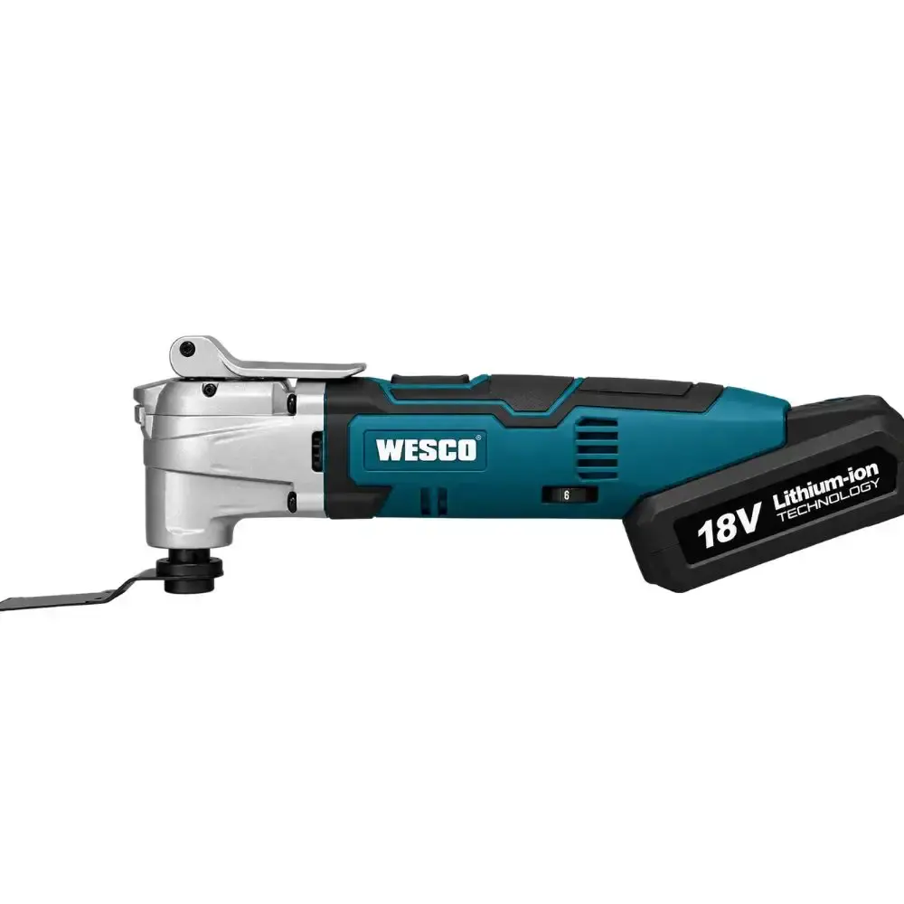 Multiferramenta 18V WS2355.9 com bateria de lítio 18V WS9970 Wesco — fotografia 4