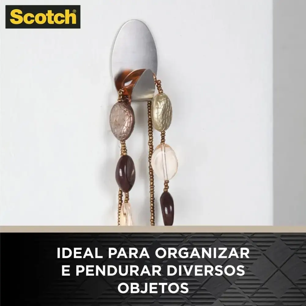 Gancho scotch metálico para fixação com 2 unidades 3M — fotografia 6