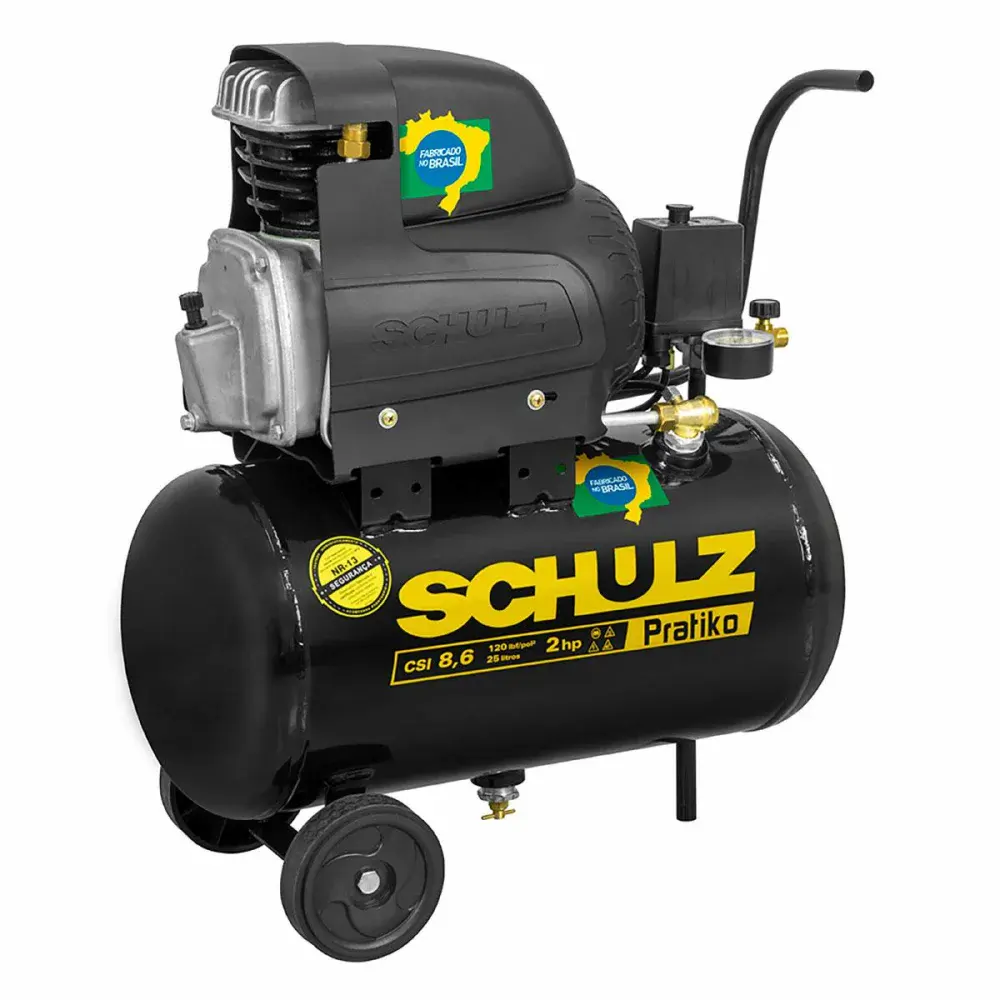 Motocompressor pistão csi 8,6/25 2HP mono 220V Schulz