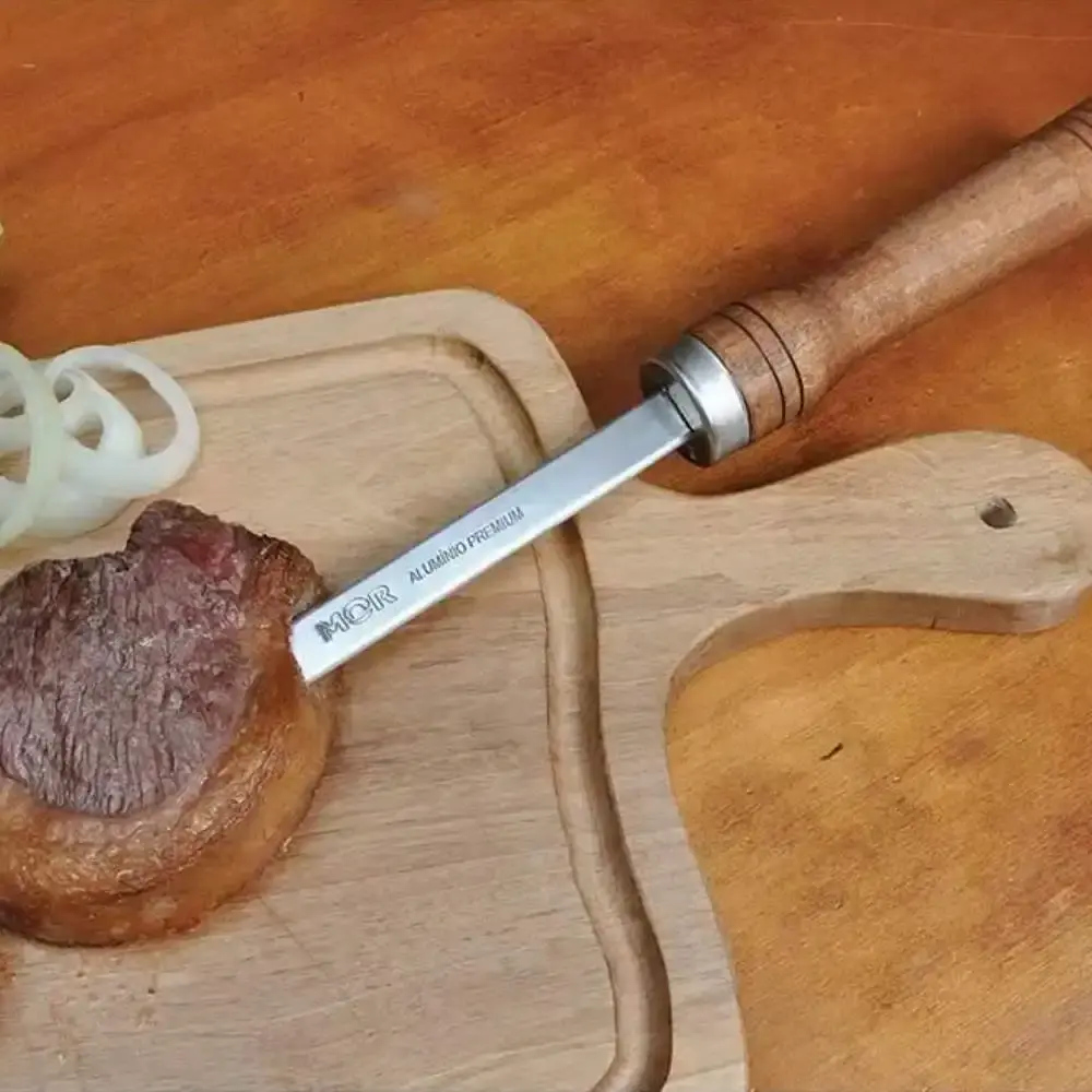 Espeto de alumínio simples 90 CM para churrasco Mor — fotografia 5