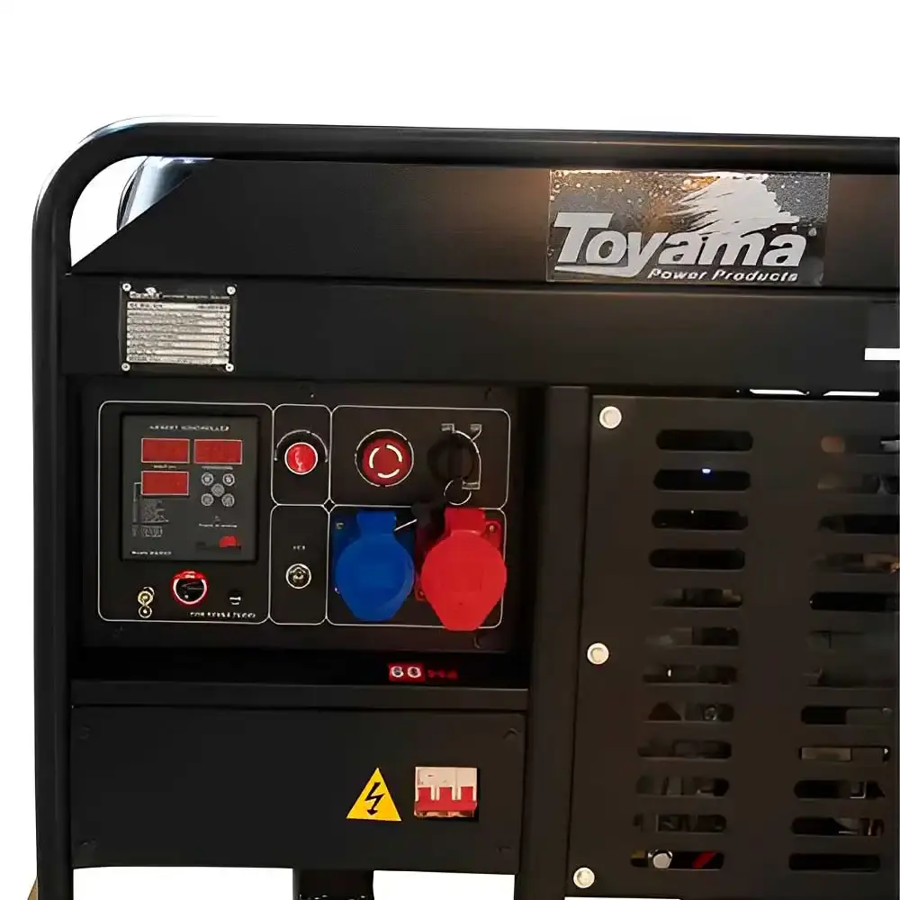 Gerador diesel 12.5KVA partida elétrica trifásico TDWG12000CXE3D-N Toyama — fotografia 3