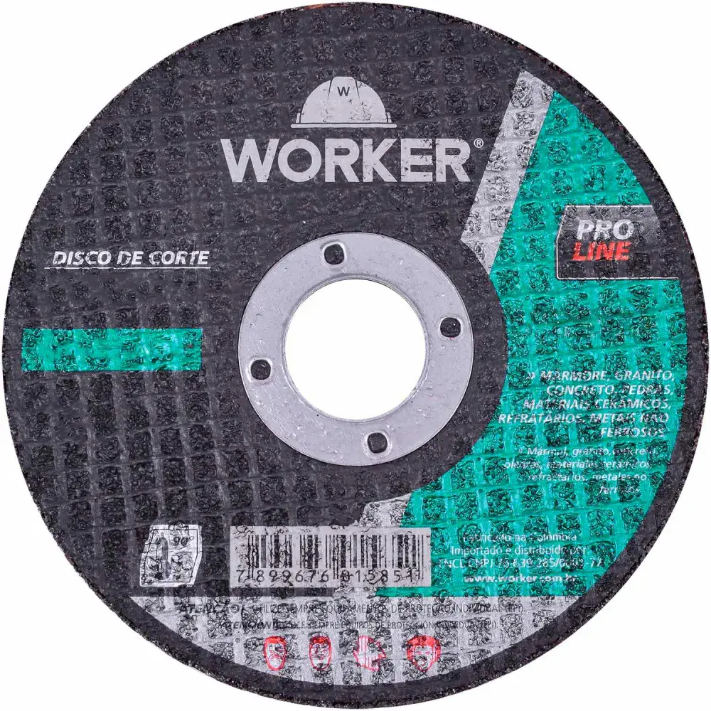 Disco corte 7 x 1/8 x 7/8 Worker — fotografia de referência