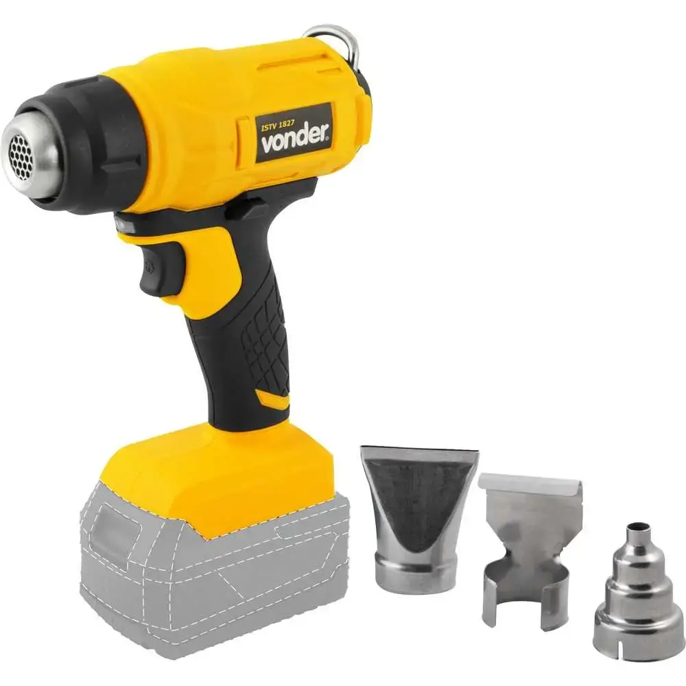 Soprador térmico à bateria 18V sem carregador e bateria Vonder
