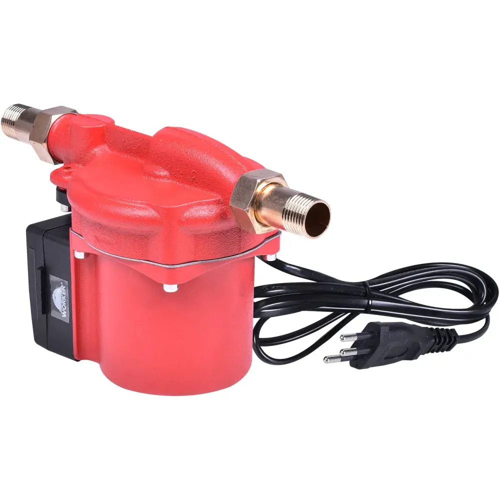 Bomba pressurizadora 3/4 120W vermelha e preta Worker — fotografia de referência