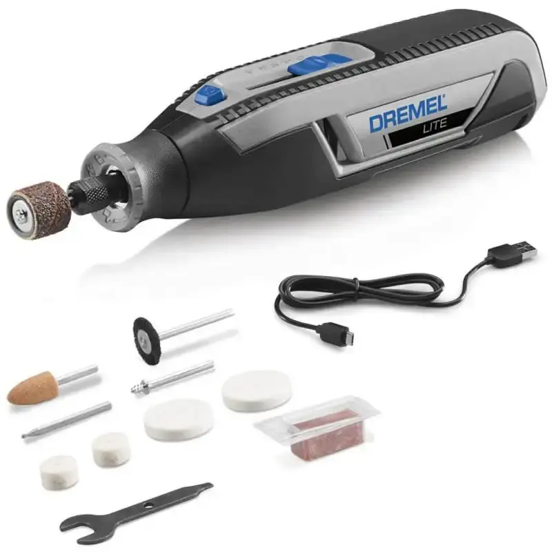 Retífica Dremel lite 7760-N/10 à bateria 4V bivolt com 10 acessórios Dremel
