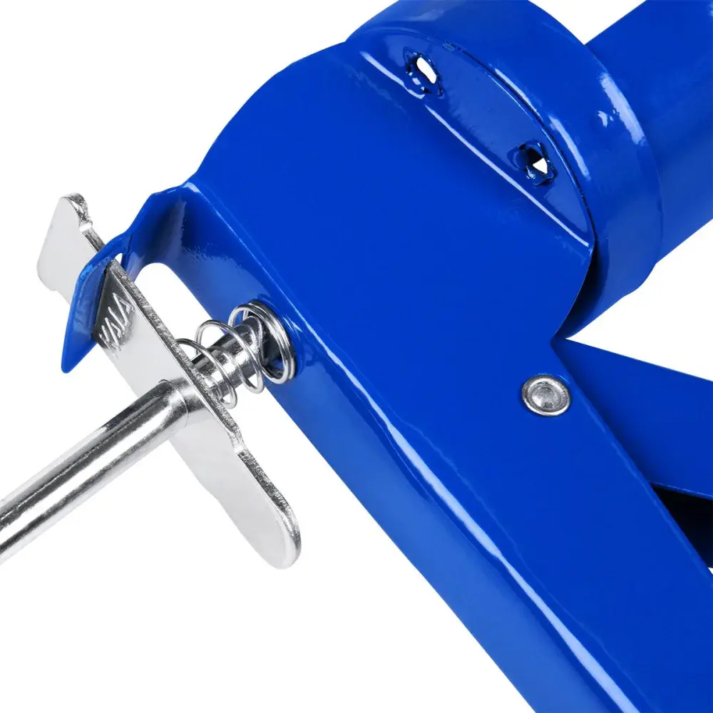Pistola aplicadora de silicone azul metálica 9 Kala — fotografia 5