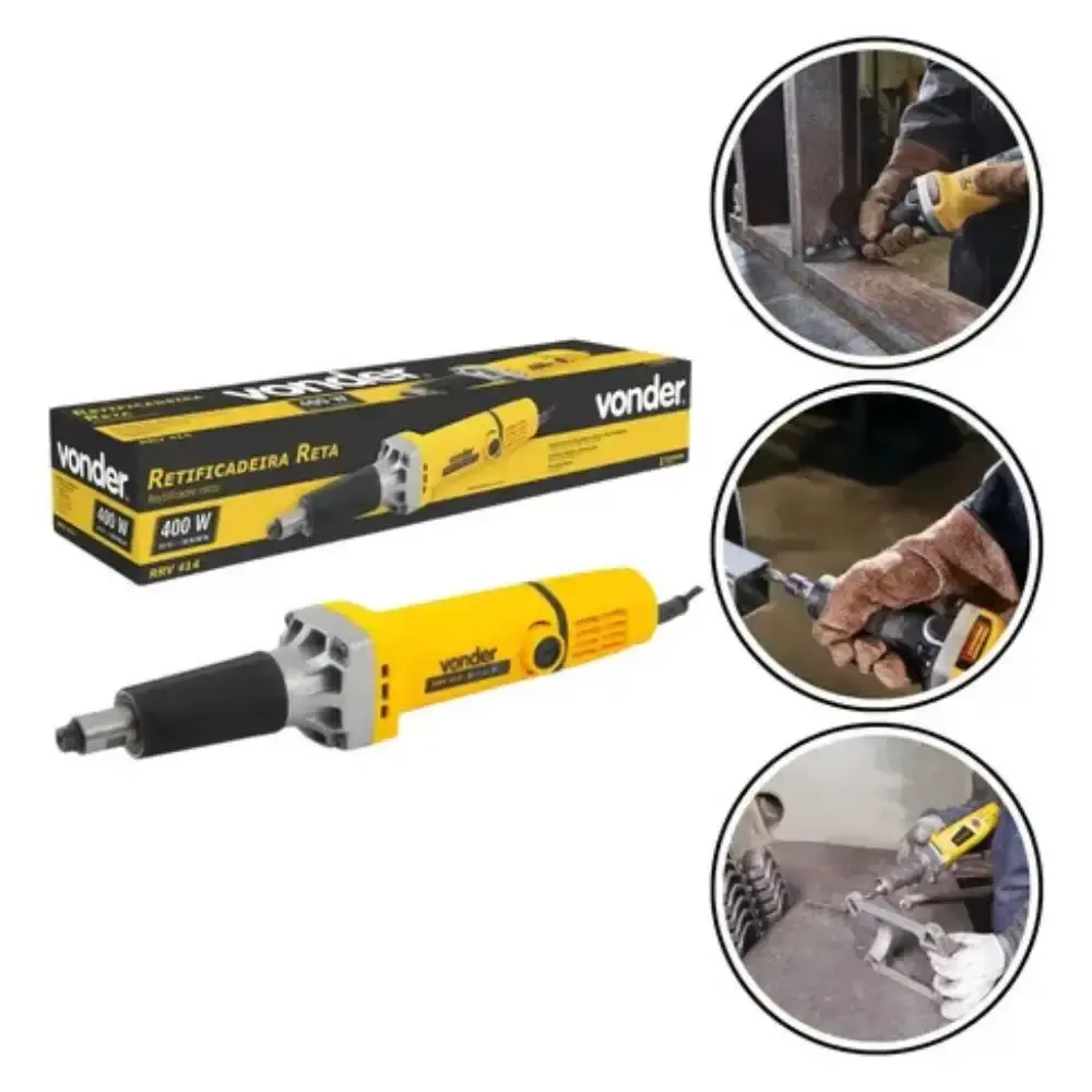 Retífica industrial 400 watts 1/4 polegada RRV-414 220V Vonder — fotografia 5