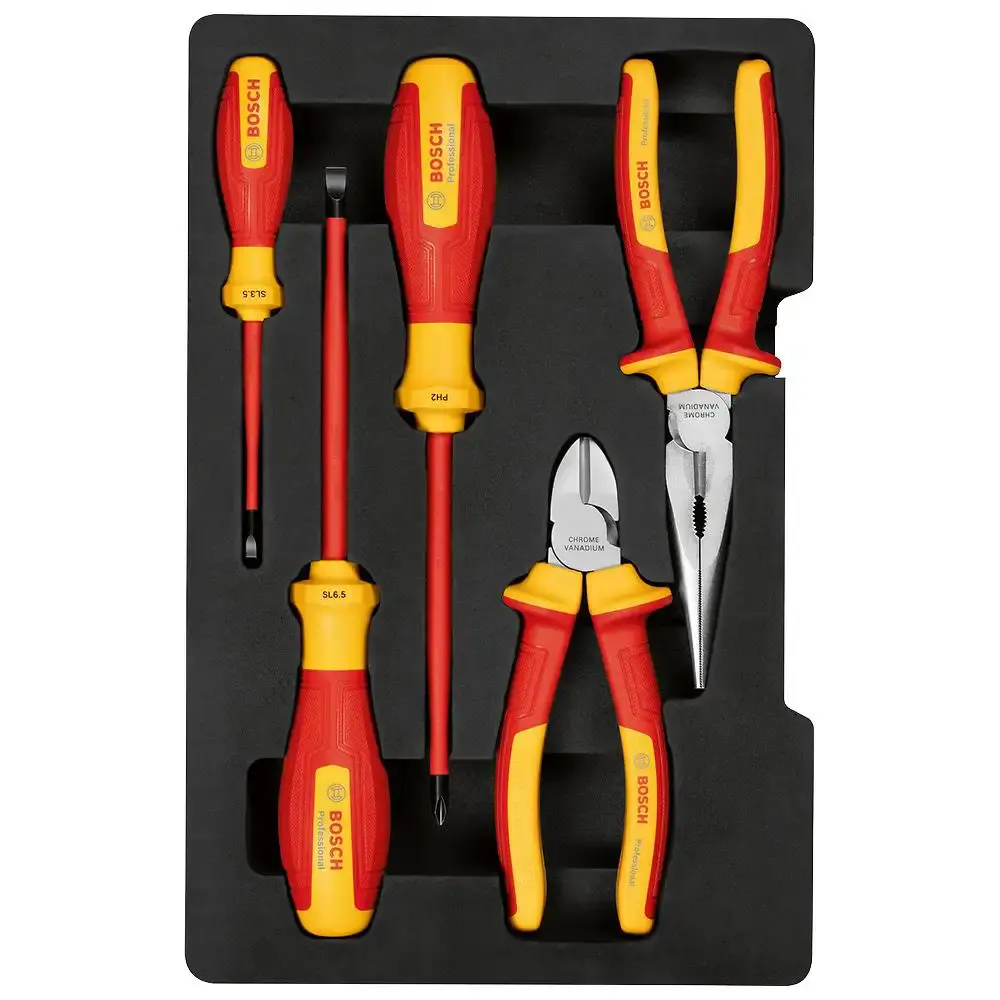 Kit de ferramentas isoladas VDE com 5 peças bosch Bosch Ferramentas Manuais — fotografia de referência