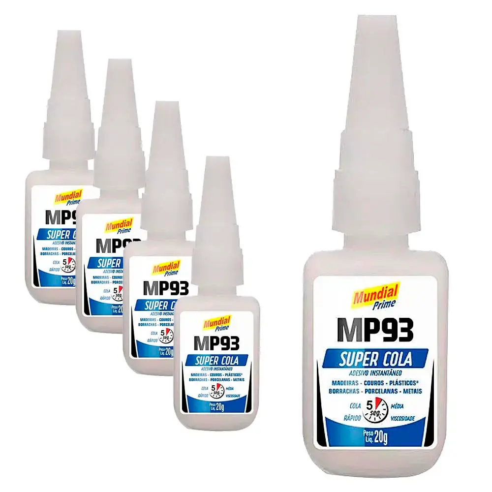 Super Cola Instantânea 20 g MP93 5 Unidades MUNDIAL PRIME
