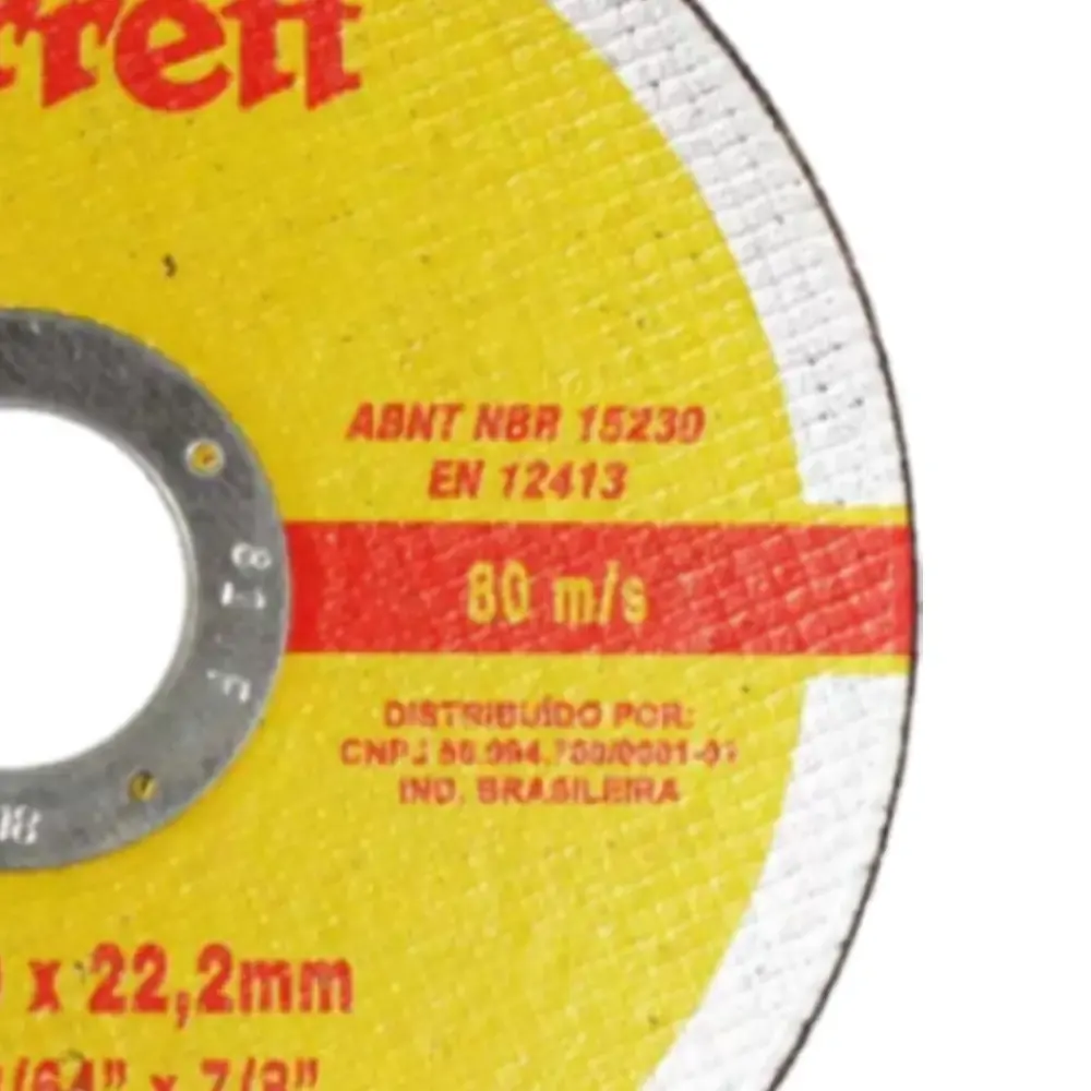 Disco de corte inox 4,5 polegadas 24 unidades DAC115-14 starret Starrett — fotografia 4