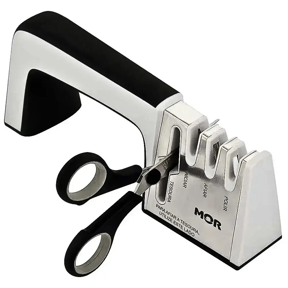Afiador de Facas e Tesouras 23cm x 8,5cm MOR — fotografia 4