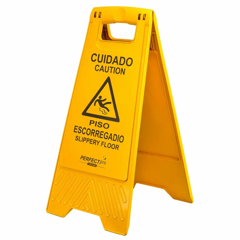 Placa sinalizadora de piso escorregadio Perfect — fotografia 3