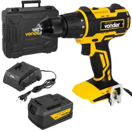 Parafusadeira furadeira 1/2 POL 18V com bateria e carregador bivolt Vonder — fotografia 2
