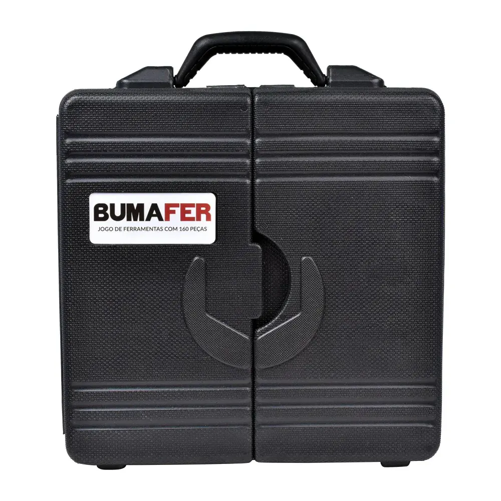 Kit de ferramentas em aço carbono com 160 peç Bumafer — fotografia 4