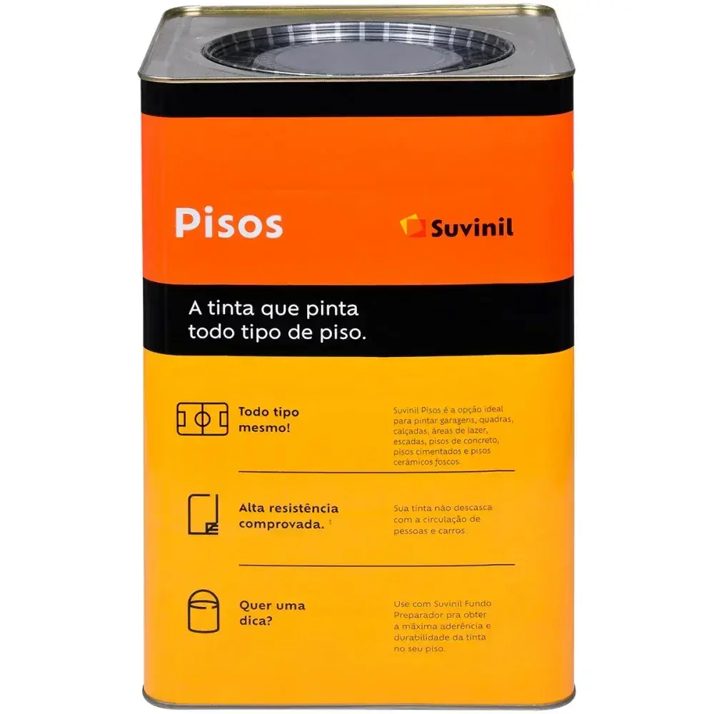 Tinta para piso cinza 18L da Suvinil — fotografia 6