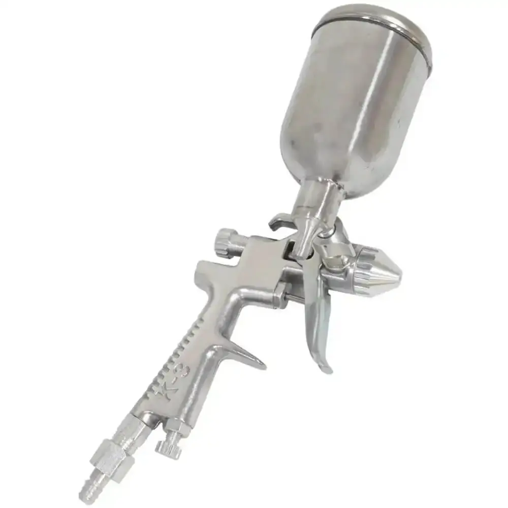 Pistola de pintura aerógrafo 0,5 MM 200ML alumínio EVPPA200-PR Evald — fotografia 5
