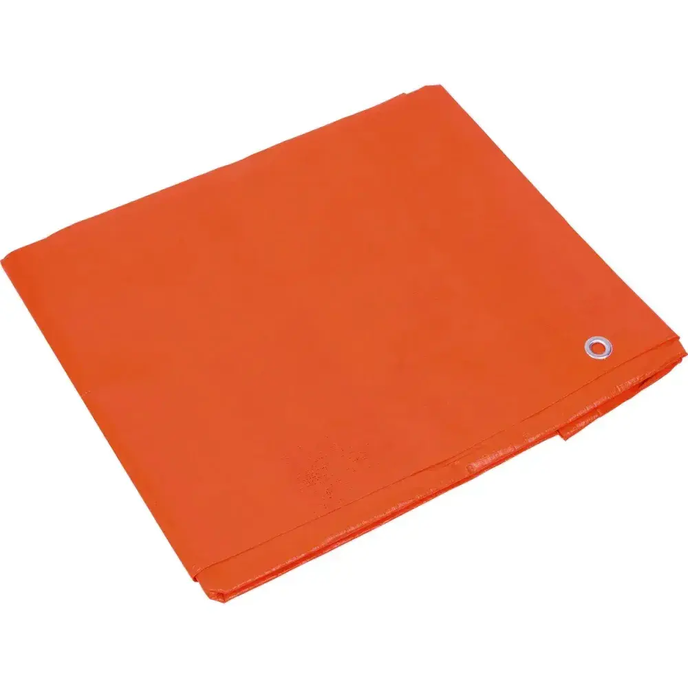 Lona encerada polietileno 2M x 2M laranja 150 micras Worker — fotografia 8