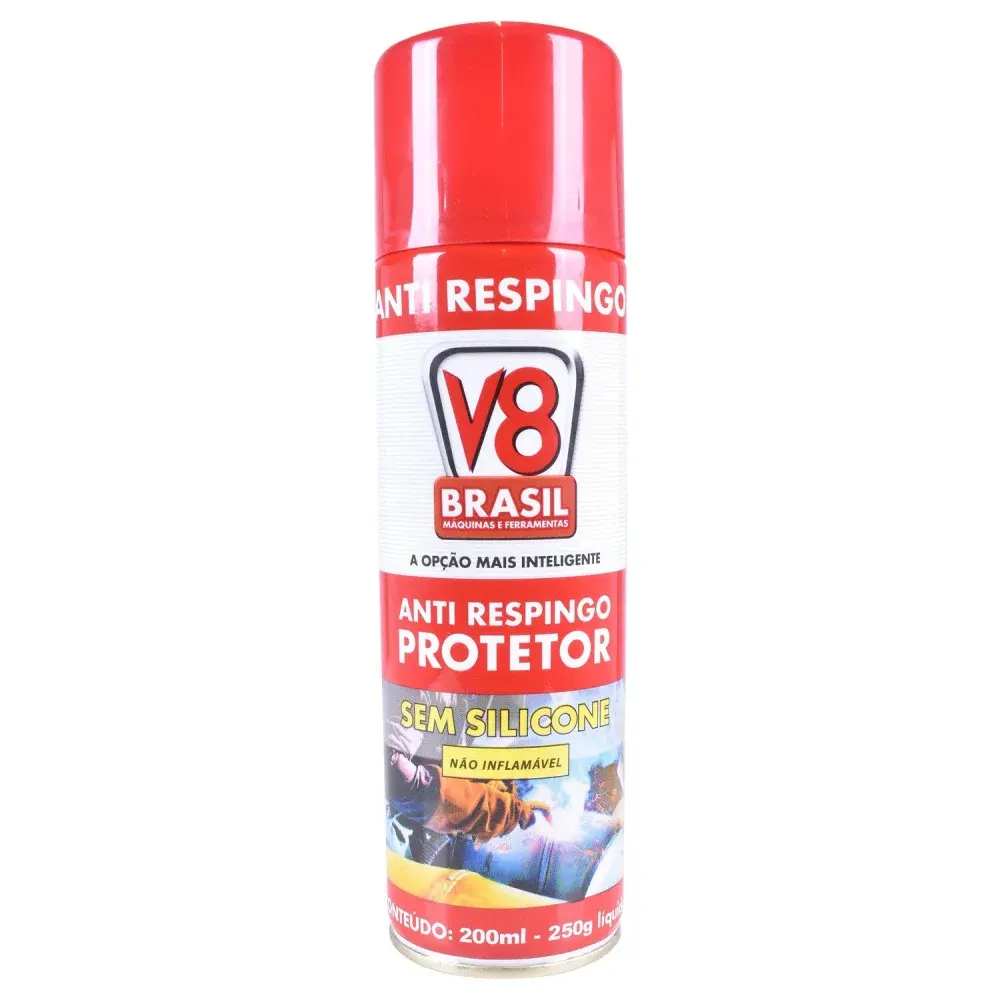 Anti respingo em spray sem silicone 200ML V8 brasil