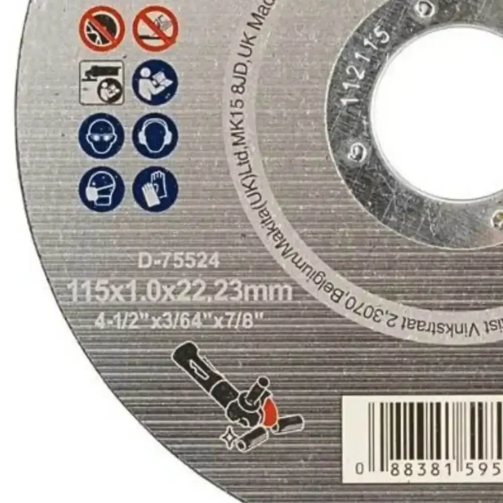 Disco de Corte Inox 4.1/2 POL x 1 MM com 25 Unidades D.75524 MAKITA — fotografia 5