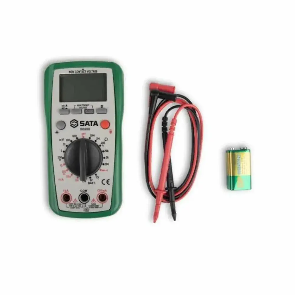 Multímetro digital cat ii 600V com medição sem contato Sata — fotografia 9