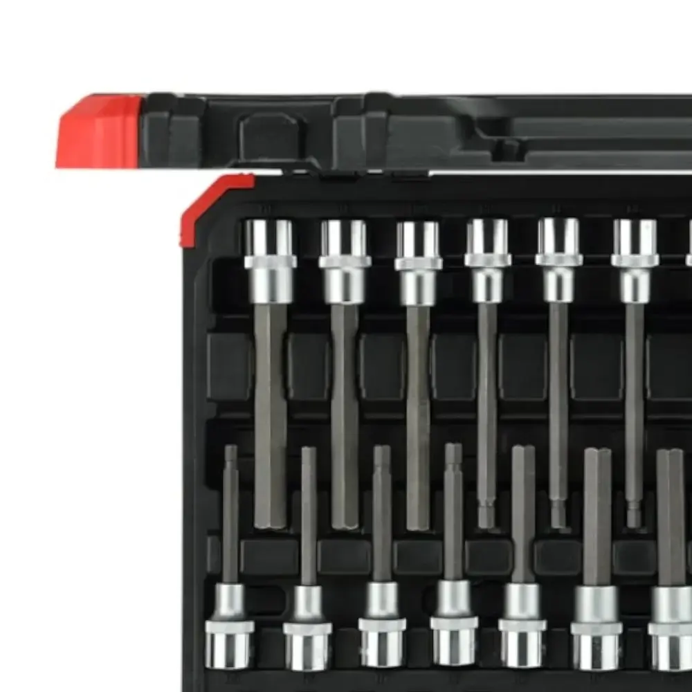 Jogo de chaves soquete hexagonais 1/2 polegada cr-v com 30 peças Gedore — fotografia 2