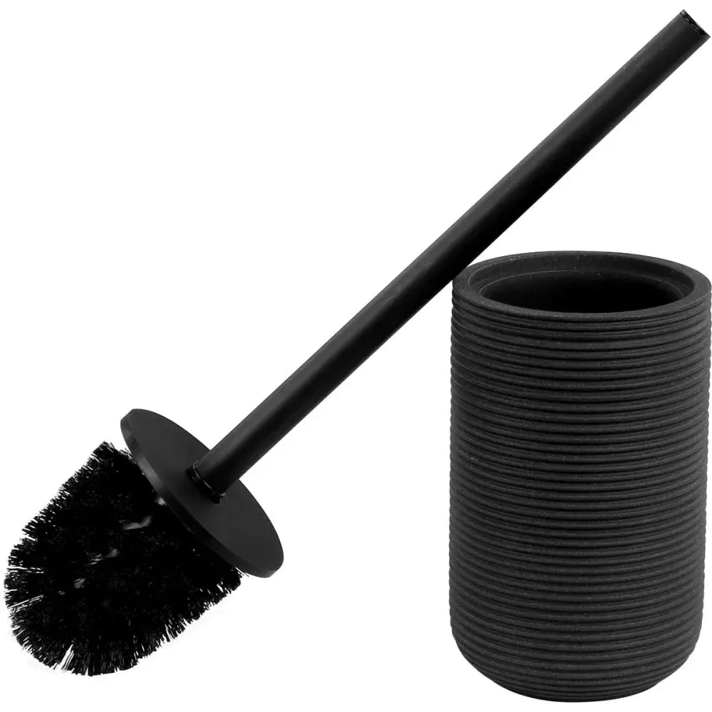 Escova para vaso sanitário redonda preta Kala