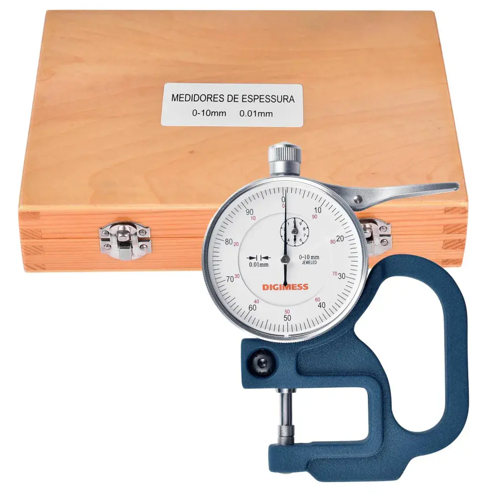 Medidor de espessura 0 a 10MM 0,01MM 130125 Digimess