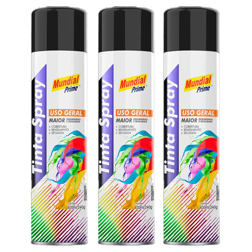 Tinta Spray Agricola Sub Grey 400 ml 03 Uni Mundial Prime