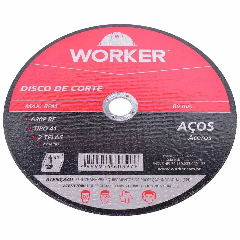 Disco de corte para aço 7 x 177,8MM Worker — fotografia 7