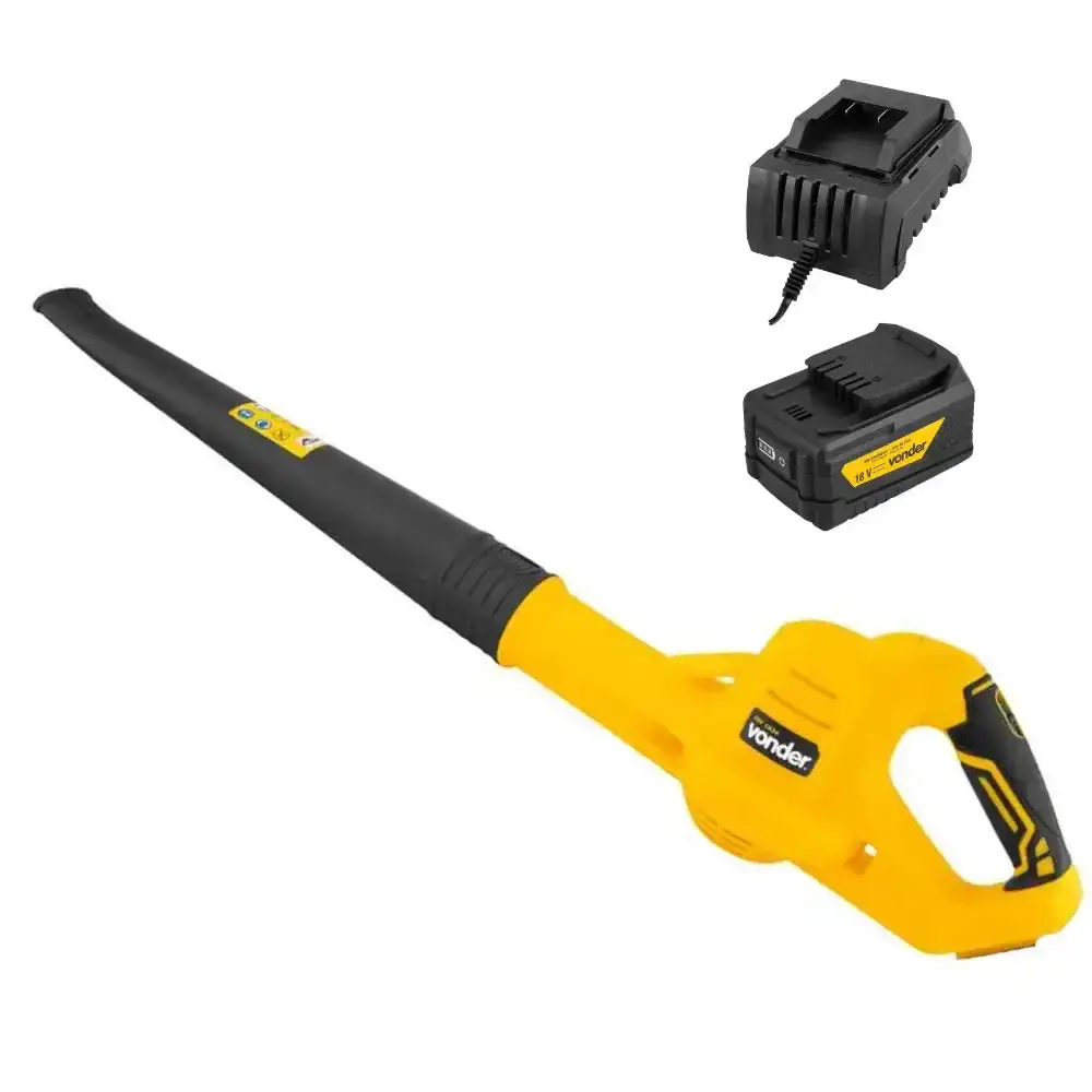 Soprador de folhas à bateria 18V com bateria 4AH e carregador bivolt Vonder